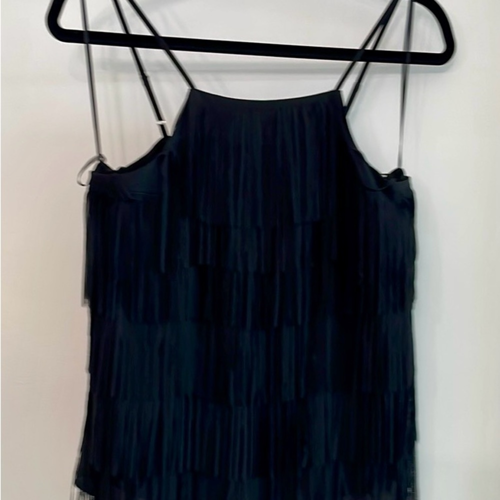 Playful Guess Black Fringe Camisole Top - Picture 8 of 9